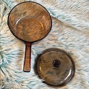 Vintage Visions Corningware Glass Saucepan with Lid, 1.5 Litre